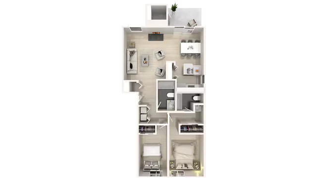 2 x 2 G104 floor plan